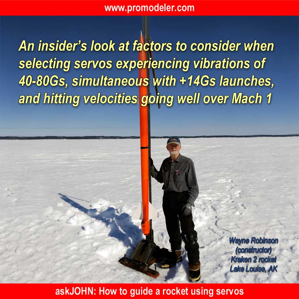 hero image for an article on using ProModeler servos to guide a rocket