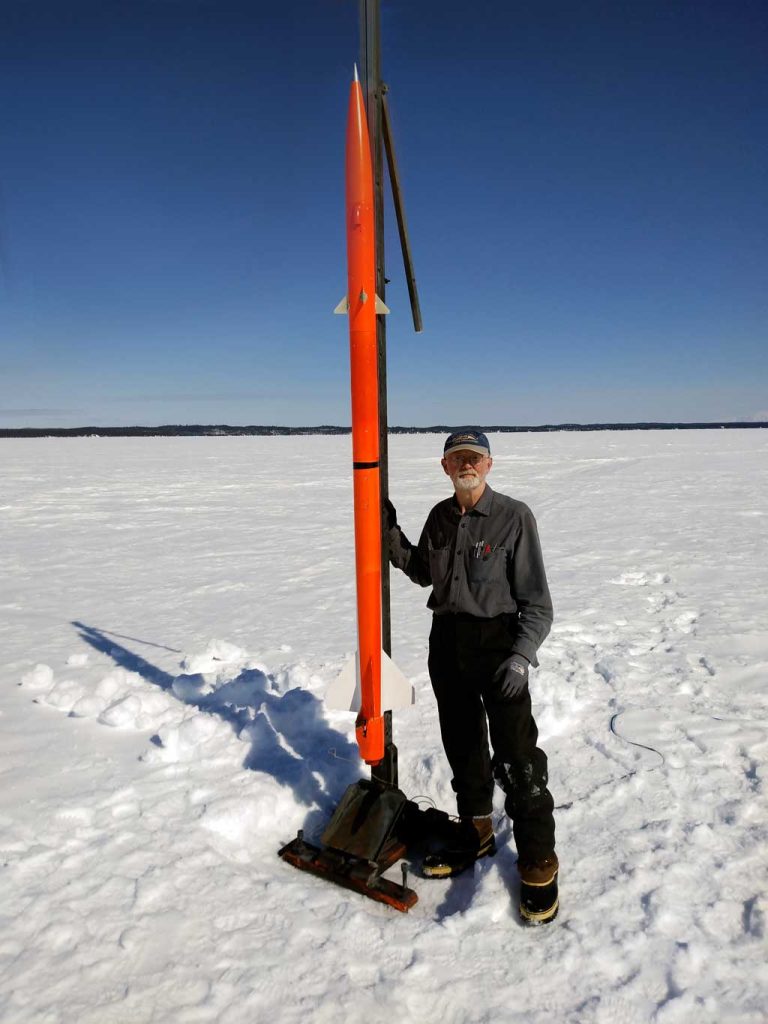 Kraken2 rocket in BigLake, Alaska