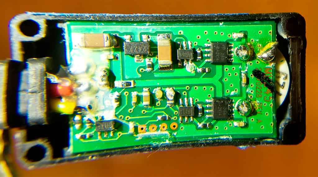 Image of a failed PCB trialed on the Kraken rocket