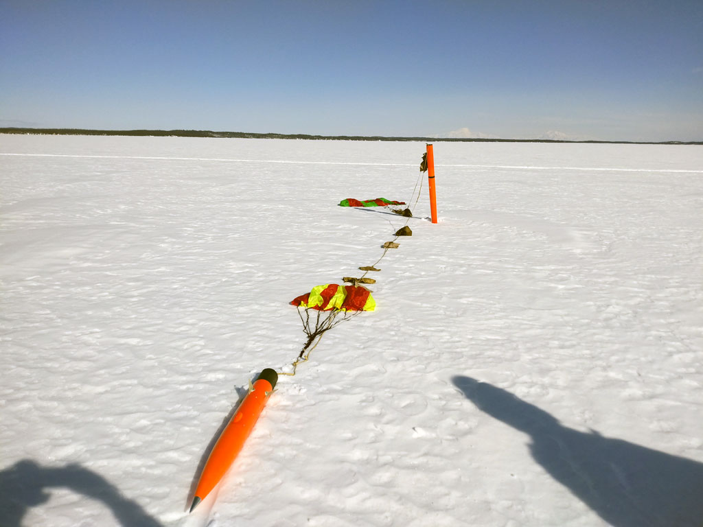 image showing retrieval of the Kraken2 after a flight