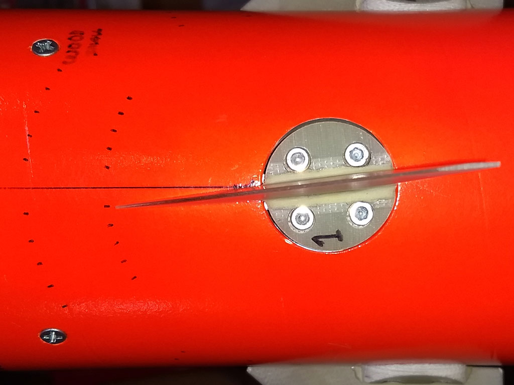 close-up of guidance bay