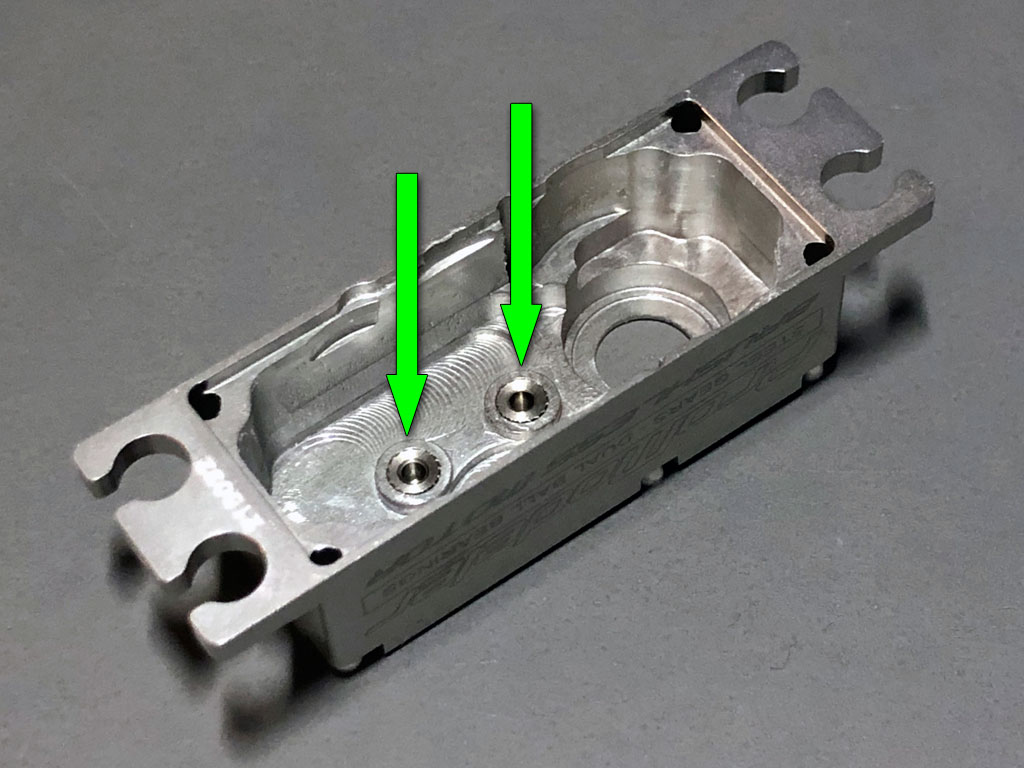 Image showing the reinforcements in the top case of ProModeler servos