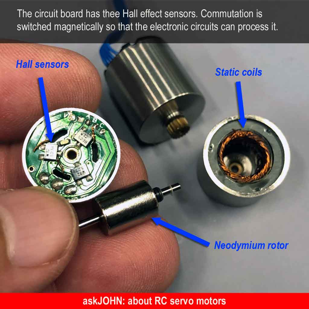image showing the inside of a brushless motor