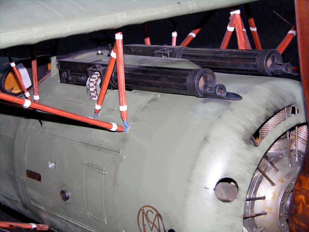 Will Paris supplied photo of detailed close up of BUSA Morane-Saulnier A.1 forward fuselage.