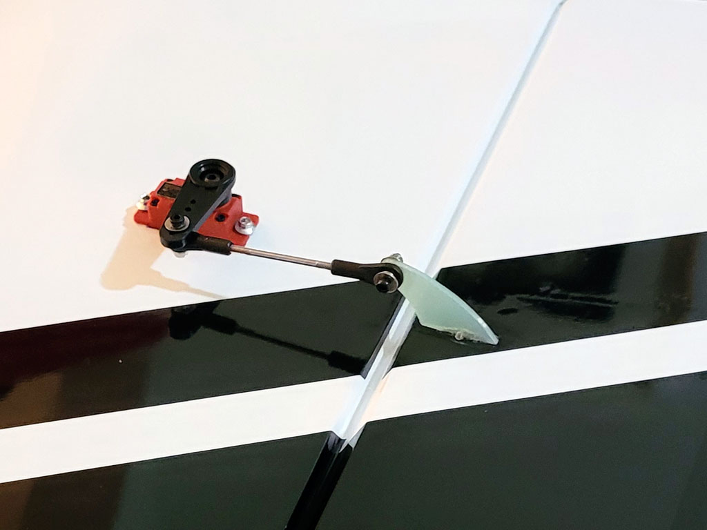 Aileron servo installed in a pocket using ProModeler DS75CLHV