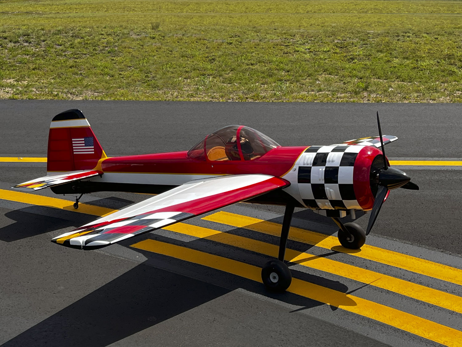 Goldwing 106-inch Yak-55M on the runway