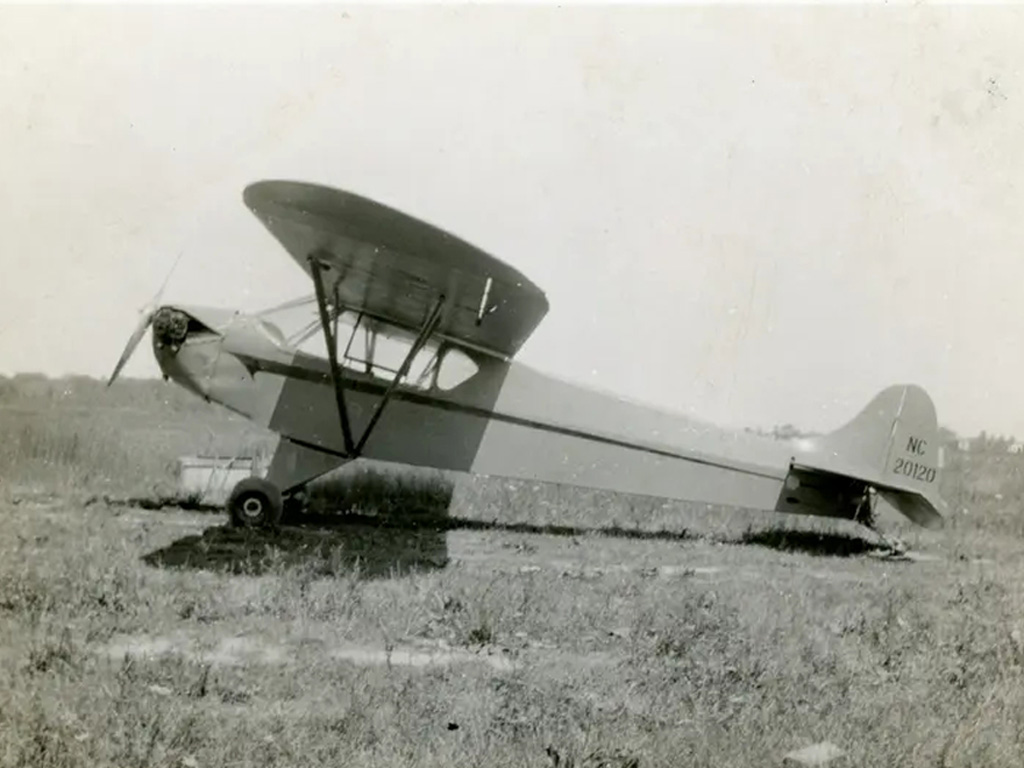 Side view sepia tone photo of Taylor J-2