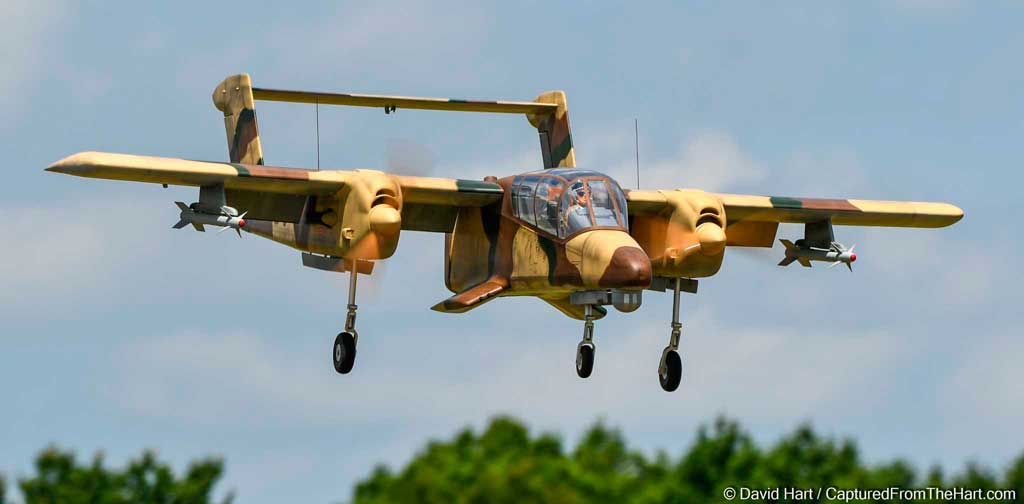 Image of OV-10 Bronco on landing approach