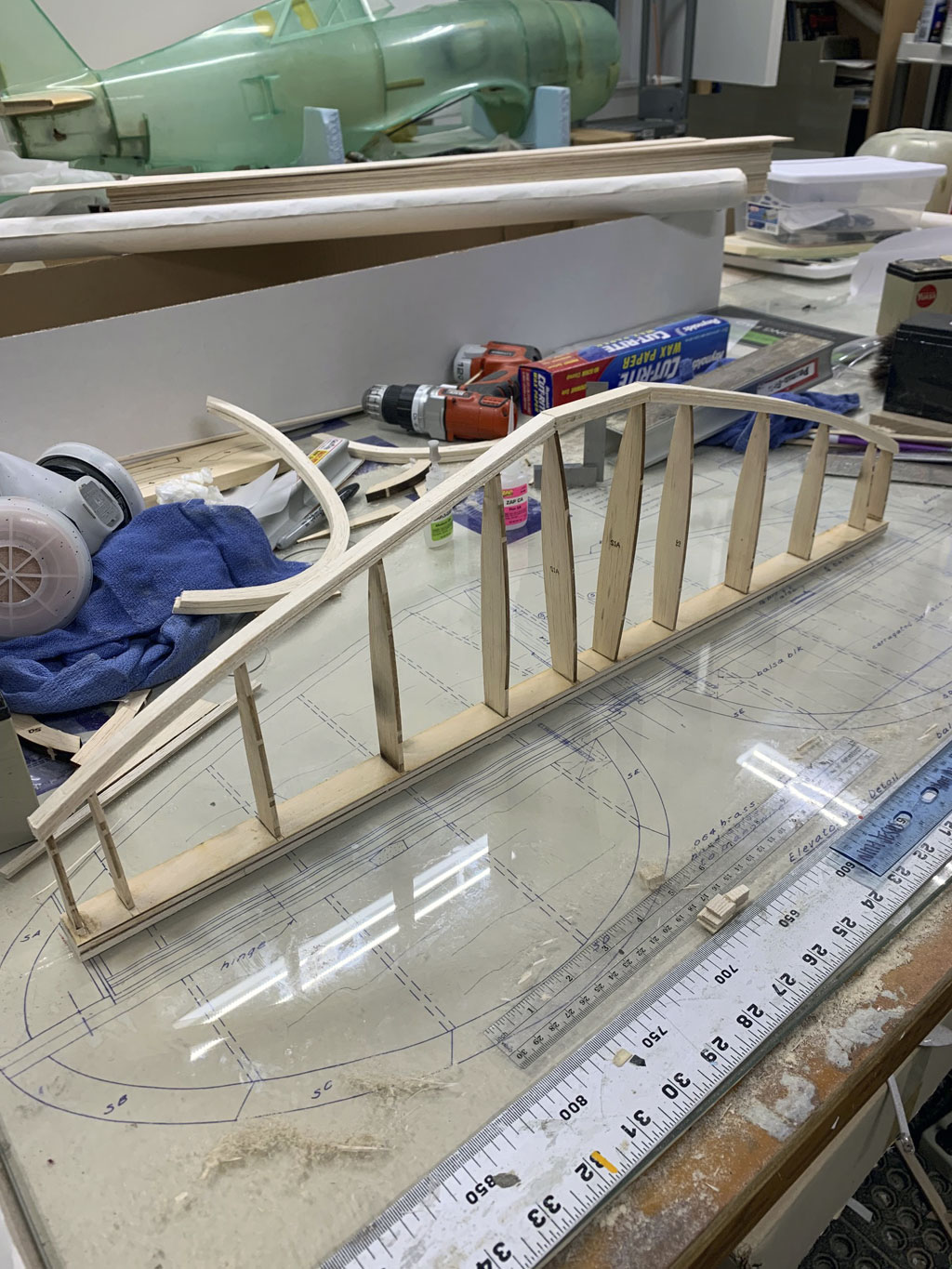 Stab framed up before sanding