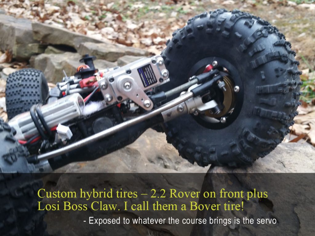 Image showing the Bover custom tires on Thommy Greer's rig