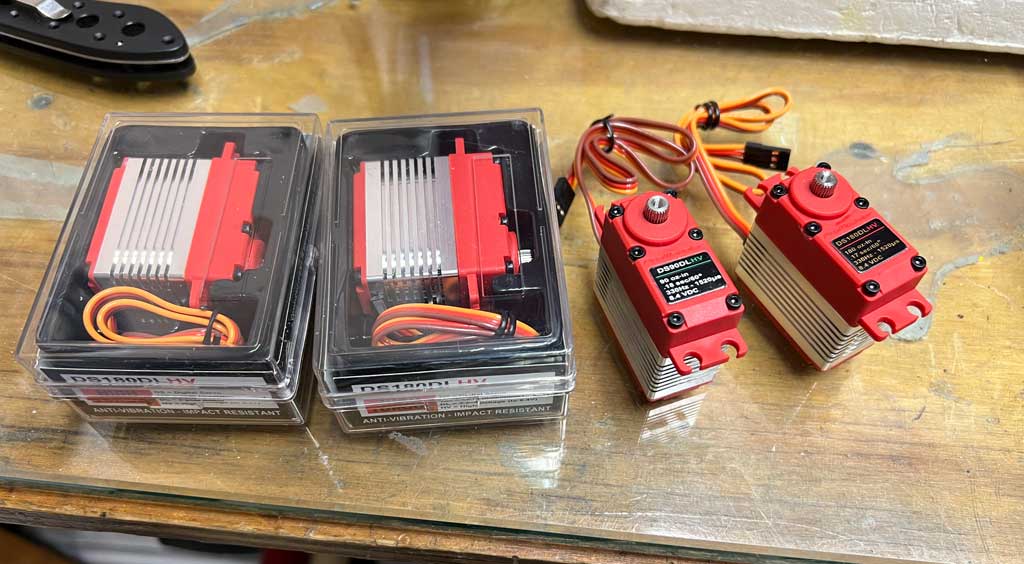 Image showing ProModeler servos to be used in the Dragon Lady
