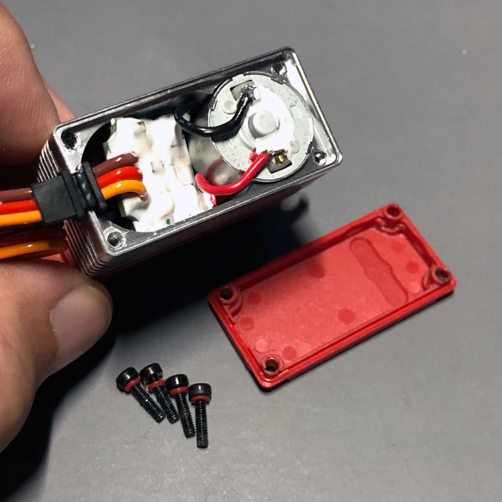 ProModeler servos have potting compound on the board to protect against vibration
