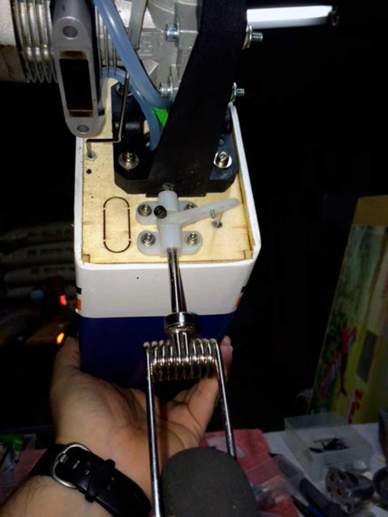 Completed repair after plugging original holes and drilling new ones.