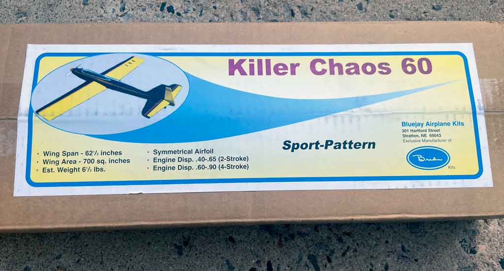 Killer Chaos 60 close up of the box label of an alternative version of Joe Bridi's famous Kaos 60