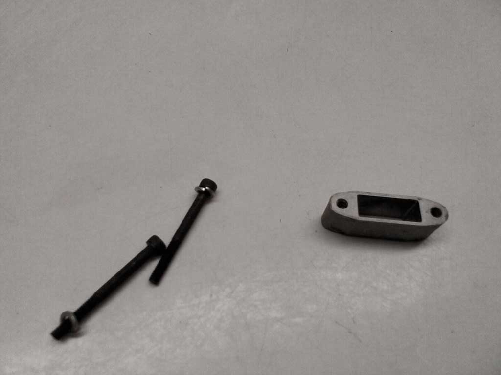 Close up of OS Engines Silencer Extension Adapter 744b.E-4010 65AX (also suitable for 75AX and 95AX)