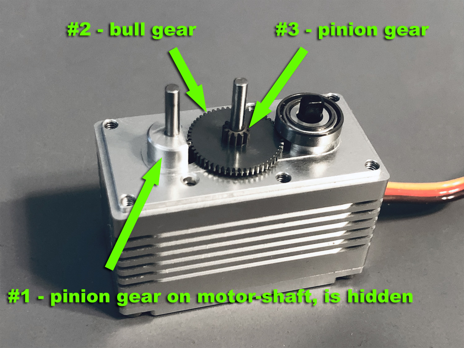 Close up photo of ProModeler DS505 gearset repair of GEAR 2 3