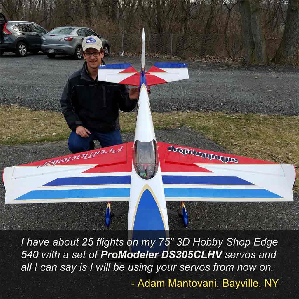 Adam Mantovani's 3DHS Edge 540 with ProModeler DS305 servos