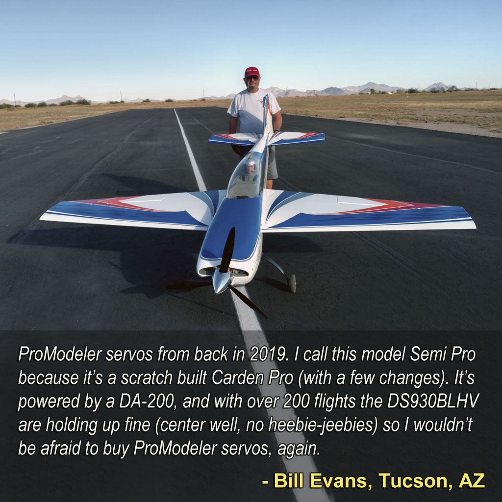Bill Evan's SemiPro with  ProModeler DS930 servos