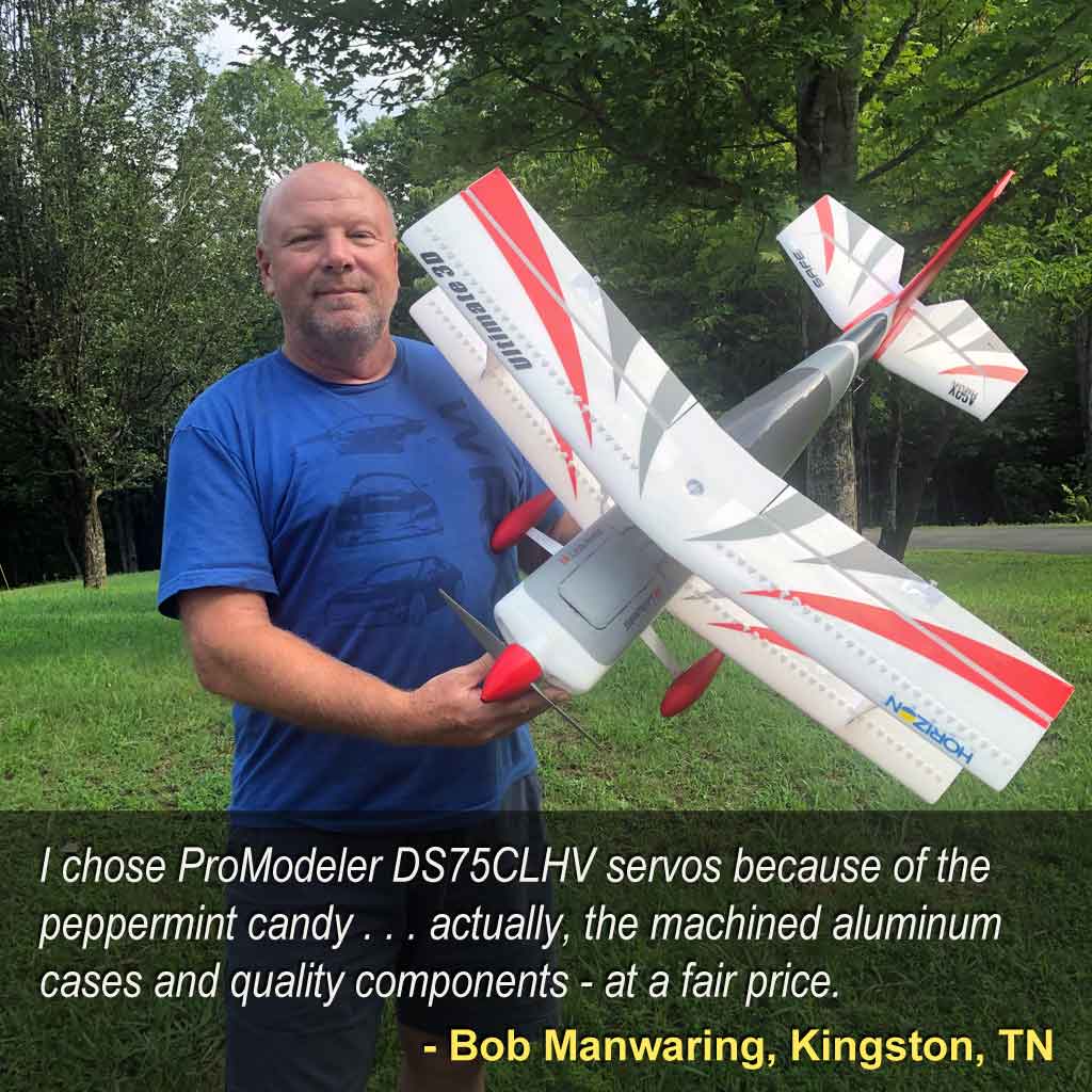 Bob Manwaring's E-Flight Ultimate with ProModeler DS75 servos