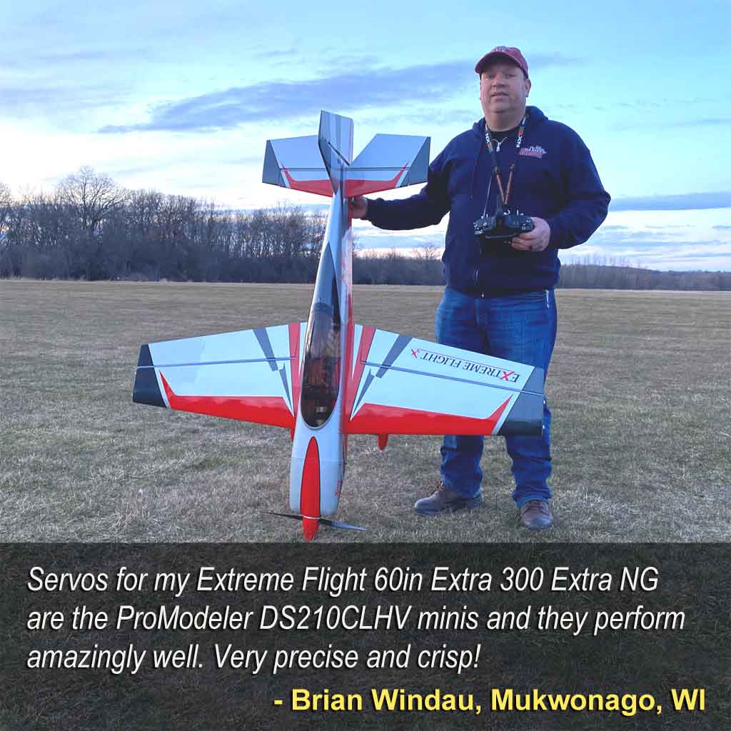 Brian Windau's EF 60-inch Extra NG with ProModeler DS210 servos