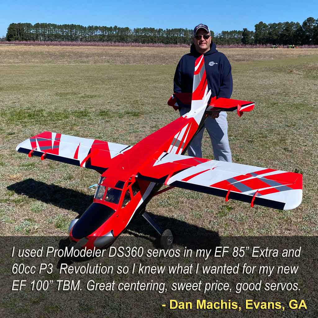 Dan Machis' Extreme Flight 100-inch TBM with ProModeler DS360 servos