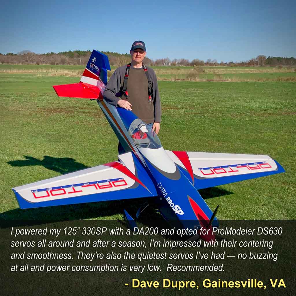 Dave Dupre's Dalton 330SP with ProModeler DS630 servos