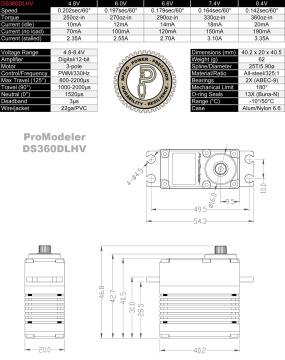 Servo, DS360DLHV
